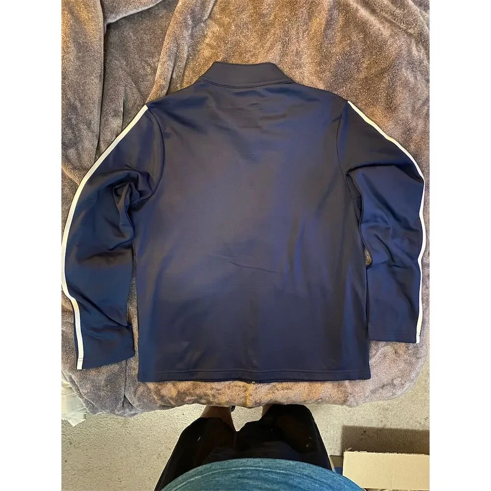 Seattle‎ Seahawks Men's Varsity Jacket Blue Full-Zip Size L fleece lined